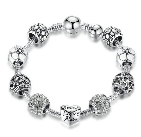 Silver 925 Charm Bracelet