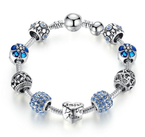 Silver 925 Charm Bracelet