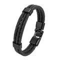 Men's Fashion All-match Leather Braided Bracelet
