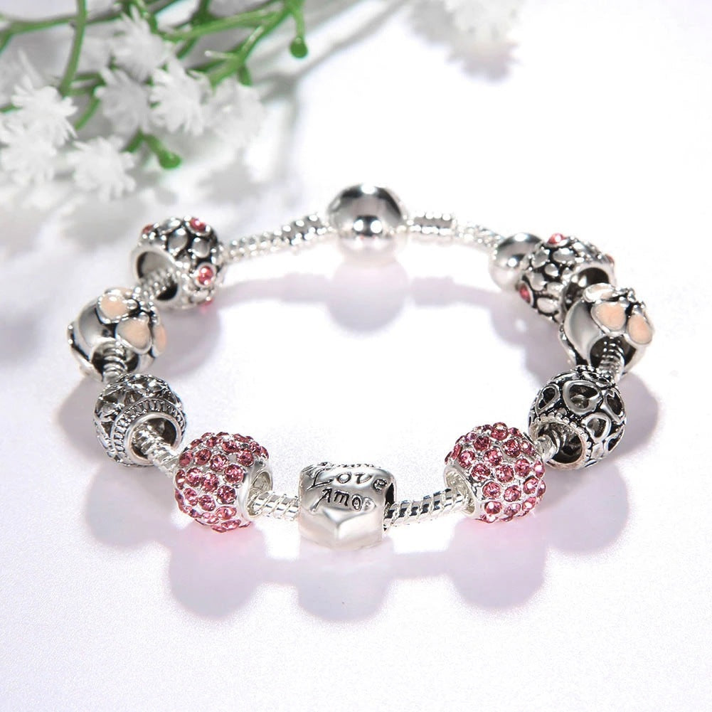 Silver 925 Charm Bracelet