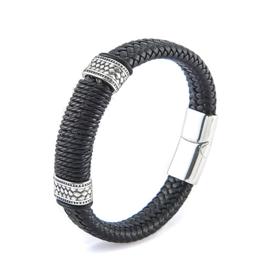 Men modern  leather bracelet